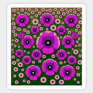 Poppy  Flower Sticker